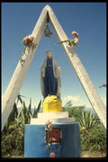 056094 Roadside Shrine Calderon, Ecuador A4 Photo Print