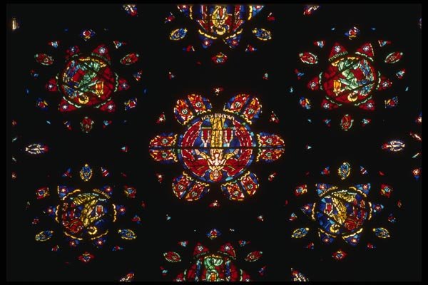 056097 Window, Grace Cathedral San Francisco, Usa A4 Photo Print