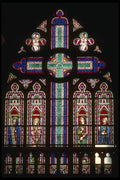 056098 Window, Bayeux Cathedral Normandy, France A4 Photo Print