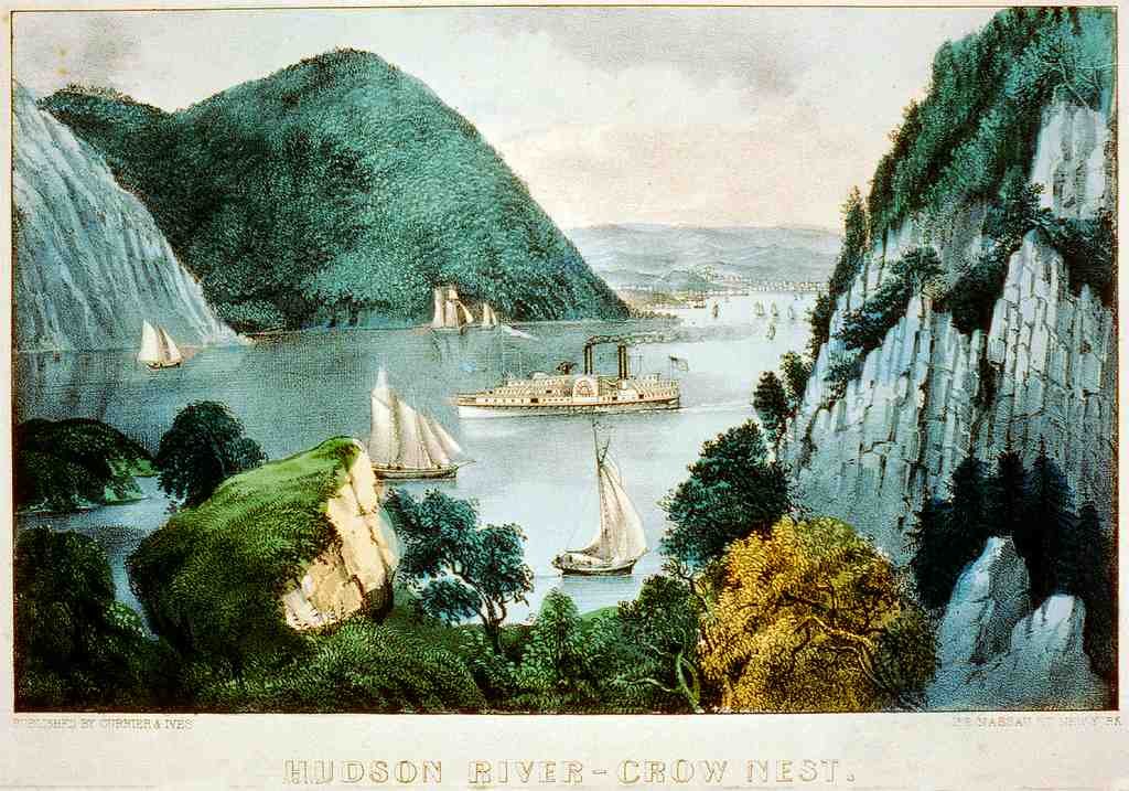 057 Hudson River Vintage A4 Photo Print