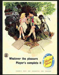 057 players cigarettes 1950s Advert A4 Photo Print