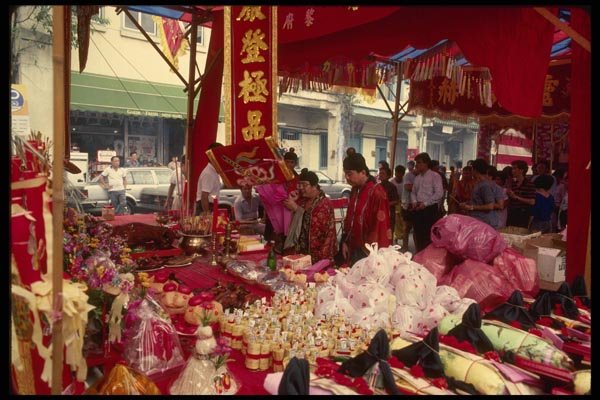057003 Spiritual Medium Ceremony, Thian Hock Keng Temple A4 Photo Print