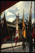 057005 Medium Flags, Thian Hock Keng Temple A4 Photo Print