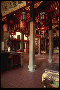057009 Interior Of Chinese Lantern Temple A4 Photo Print