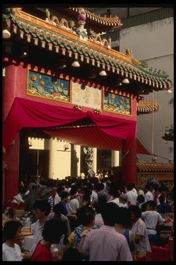 057013 Prayers On Chinese New Year At Kuan Yin Temple A4 Photo Print