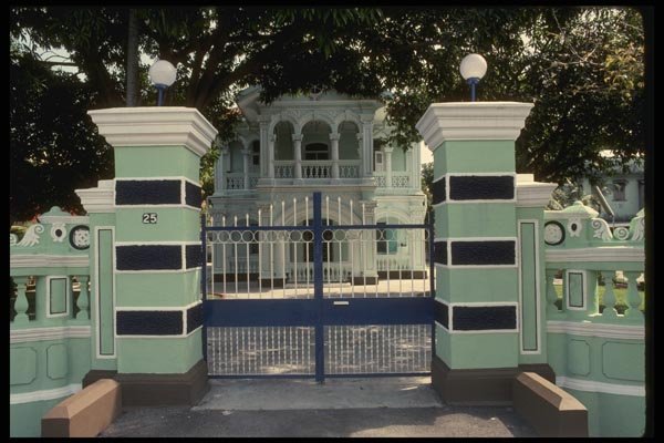057027 Rare Singaporian Chinese Mansion A4 Photo Print