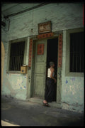 057028 Merchant Stall And House A4 Photo Print