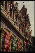 057036 Hindu Temple To Sai Baba, Exterior Detail A4 Photo Print