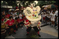 057044 Dog Costume For Traditional Dragon Dance, Chinese New Year A4 Photo Print