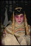 057048 Chinese Opera Actress In Full Costume Backstage A4 Photo Print
