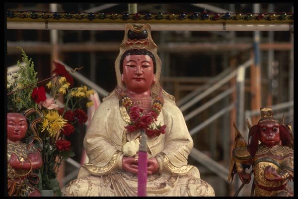 057049 Kuan Yin Shrine At Construction Site A4 Photo Print
