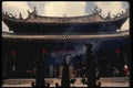 057054 Temple Exterior With Burning Joss Sticks A4 Photo Print