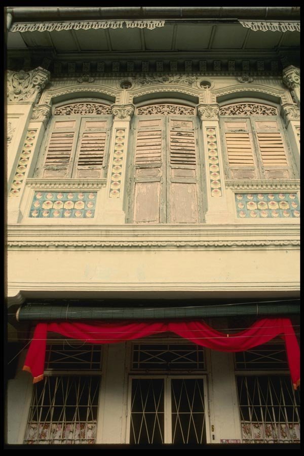 057065 Merchant Stall And House, Chinatown A4 Photo Print