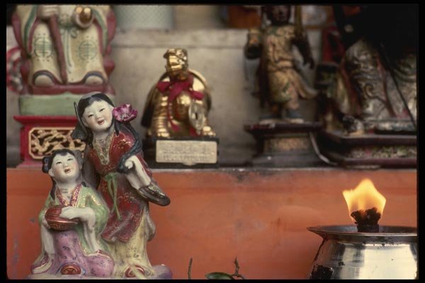 057093 Shrine Outside Kuan Yin Temple A4 Photo Print