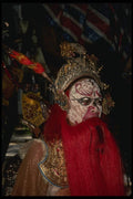 057095 Chinese Opera Actor In Full Costume Backstage A4 Photo Print