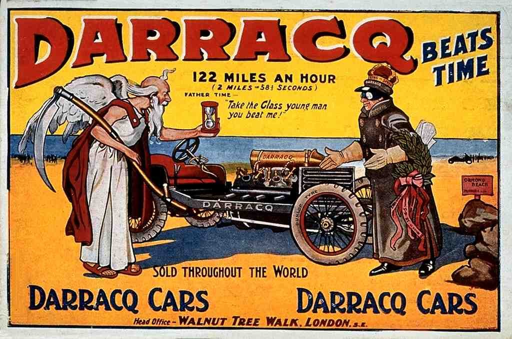 058 Darracq Vintage A4 Photo Print