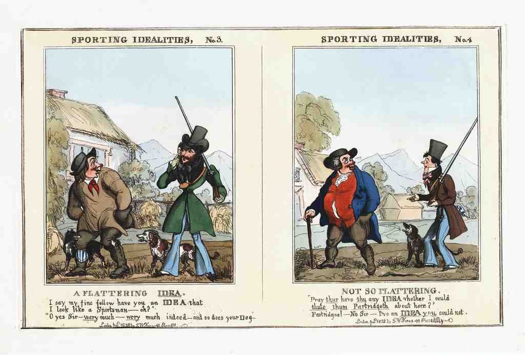059 Sporting Idealities 1828 Vintage A4 Photo Print