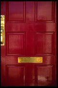 059056 The Red Door Up Close A4 Photo Print