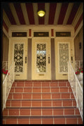 059087 Three Doors With Wrought Iron A4 Photo Print