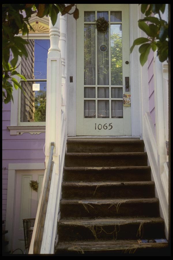 059098 A Victorian Door, Through The Trees A4 Photo Print