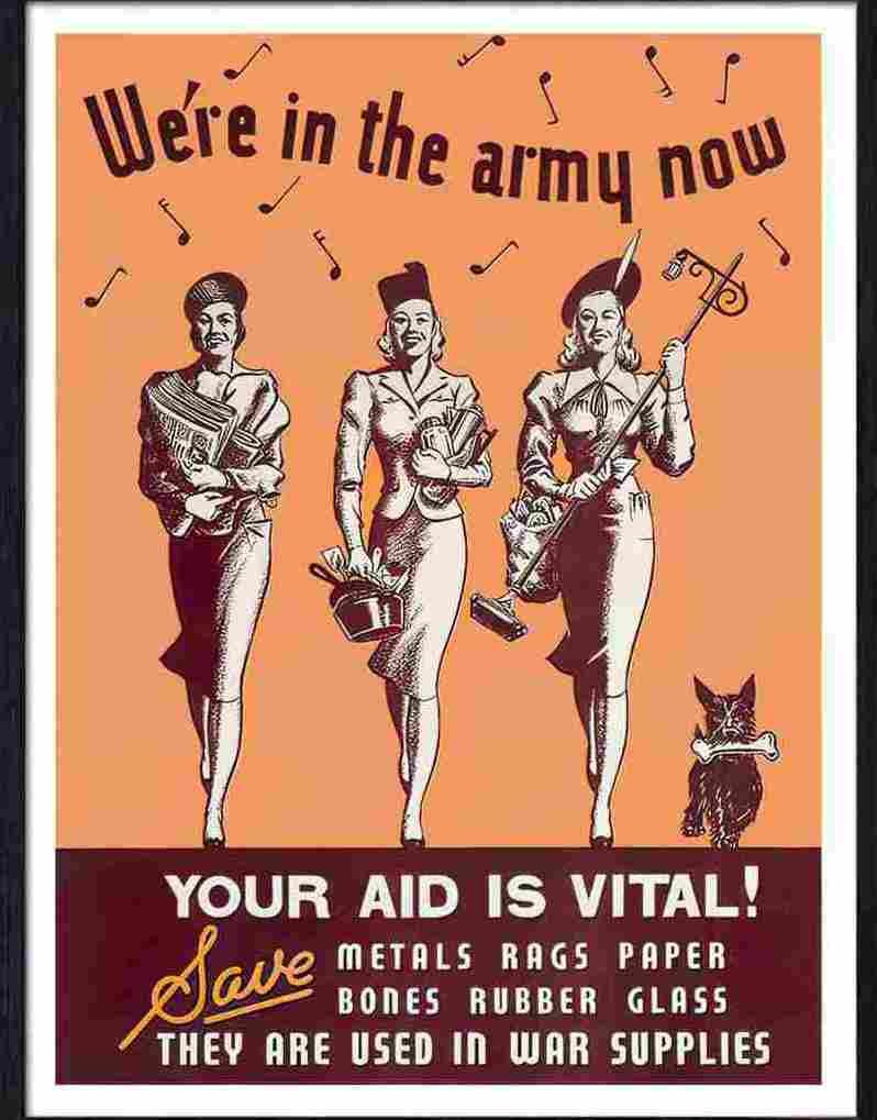 06 we're in the army now war poster Advert A4 Photo Print