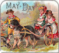060 Dog Cart Vintage A4 Photo Print