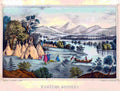 060 Indian Camp Vintage A4 Photo Print