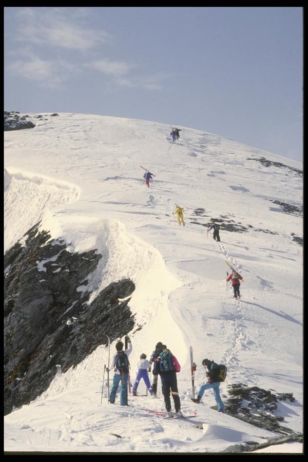 060019 On The Way Up, Graubunder Ski Route A4 Photo Print
