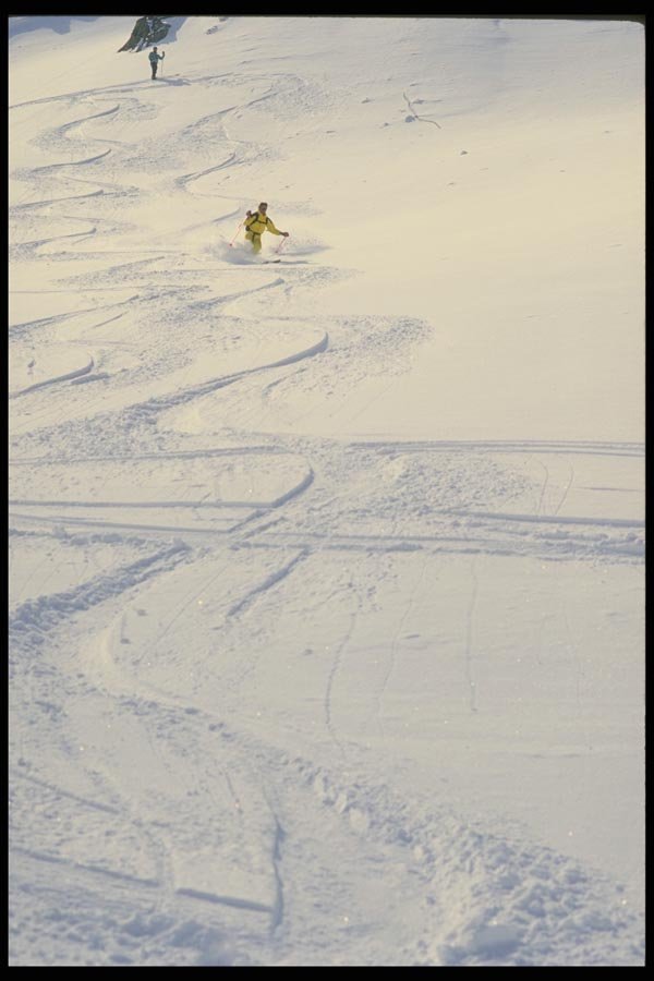 060023 Making New Powder Tracks A4 Photo Print