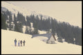 060024 Winter Farmland Village A4 Photo Print