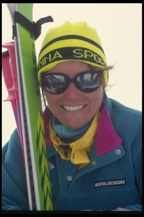 060047 Healthy Skier Female Close Up  A4 Photo Print