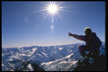 060057 Bergfuhrer (mountain Guide) Atop Operalpstock, 3328 Meters A4 Photo Print