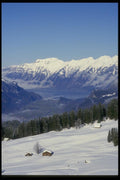 060059 Mountain Farm With Spring In The Distance A4 Photo Print