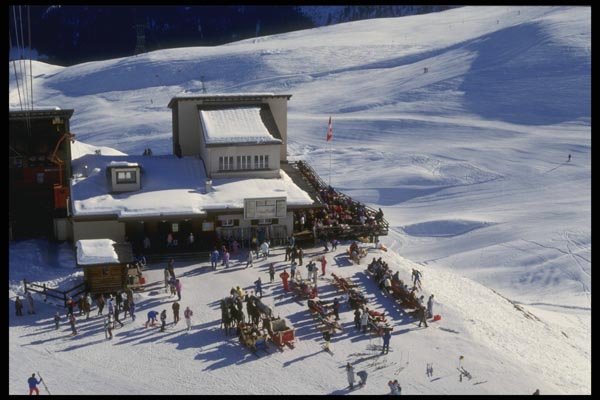 060061 Chairlift Base Station A4 Photo Print