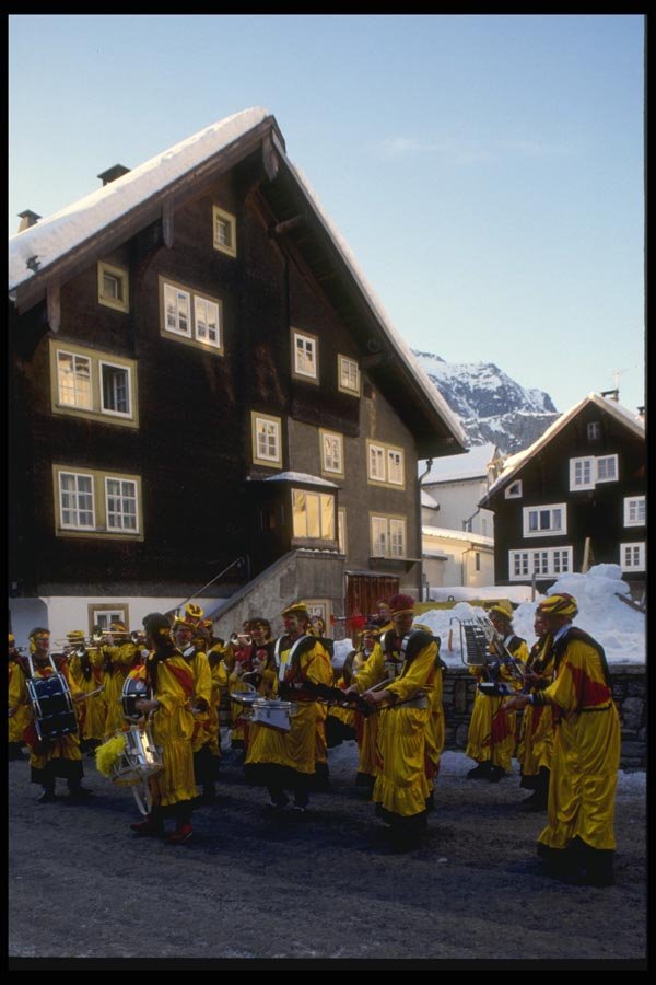 060063 Festival Time, Andermatt Village A4 Photo Print