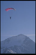 060079 High In The Sky, Pink Parapente A4 Photo Print