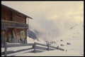060090 High Alpine Winter Scene A4 Photo Print