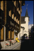 060095 Afternoon Sun Streetscene A4 Photo Print
