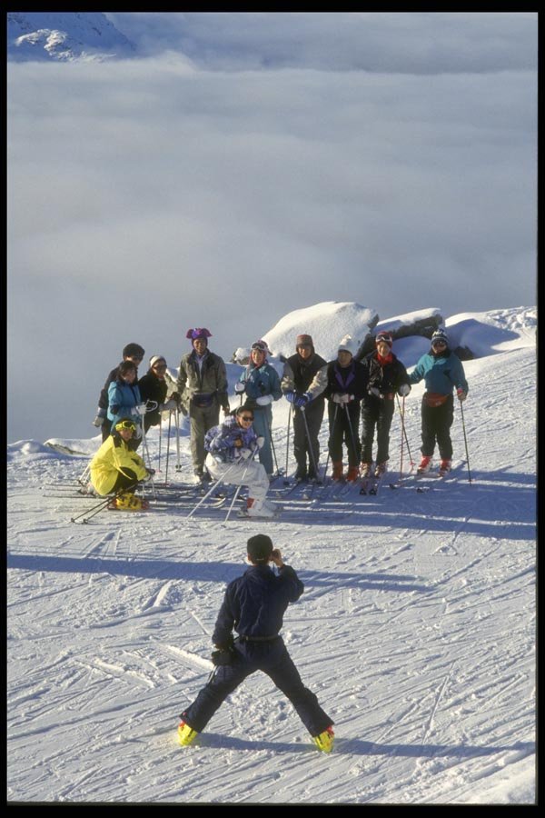 061023 Japanese Tourists, Blackcomb Mountain, British Columbia A4 Photo Print
