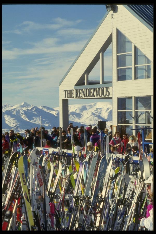 061040 Lunch Time In The Mountains, Blackcomb, British Columbia A4 Photo Print