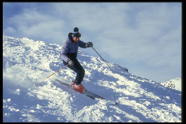061060 Having Fun In Granular Snow A4 Photo Print