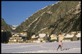 061081 Village Cross Country Skiing A4 Photo Print