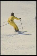 061092 Amateur Ski Racing A4 Photo Print