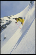 061094 Downhill Skiing In Perfect Conditions A4 Photo Print