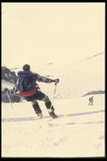 061096 Skiing The Steeps A4 Photo Print