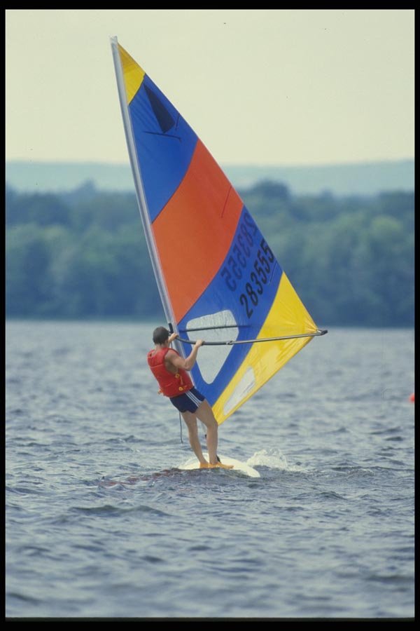 062007 River Sailing, Light Wind A4 Photo Print