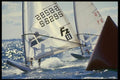 062045 Silhouette Sailers A4 Photo Print