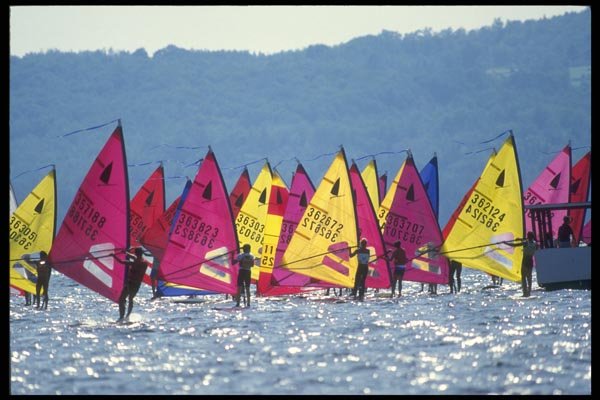 062057 Start Line, Triangle Racing, Lac Brome, Quebec A4 Photo Print