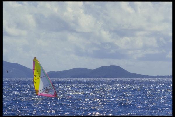 062061 Caribbean Silver Sea A4 Photo Print