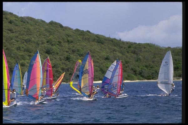 062063 Racing In The British Virgin Islands A4 Photo Print